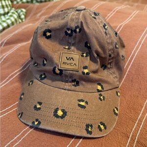 rvca hat baseball cap animal print
